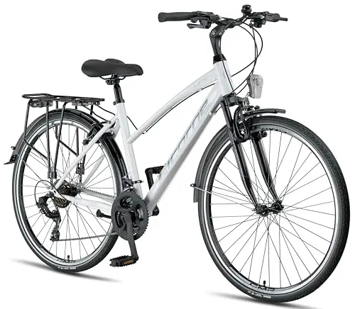 Licorne Bike Premium TrekkingBike in 28" Fahrrad für Herren Jungen Mädchen Damen 21 Gang Schaltung Citybike Männerfahrrad L-V-ATB