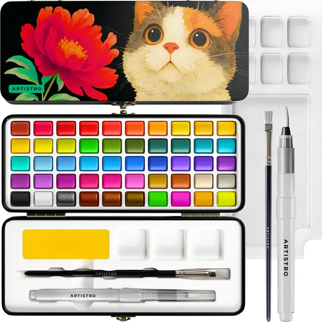 artistro 50 aquarellfarben set