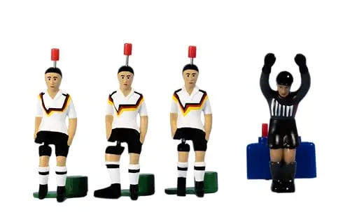 TIPP-KICK Spieler WM Classics Weltmeister Deutschland 1990 Tischfußball-Set - Handbemalte Fußball-Figuren inkl. Torwart, passend für Fußball-Spiel, Geschenkidee für Fans