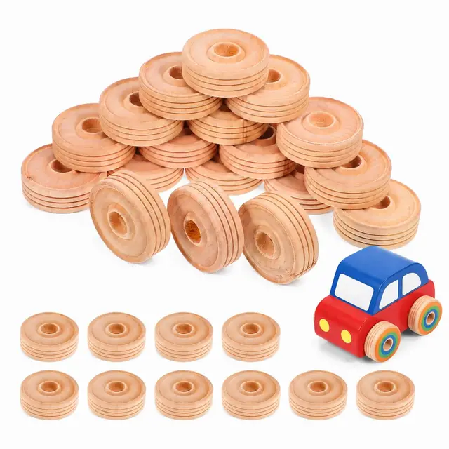 milisten 50 holzräder miniatur diy