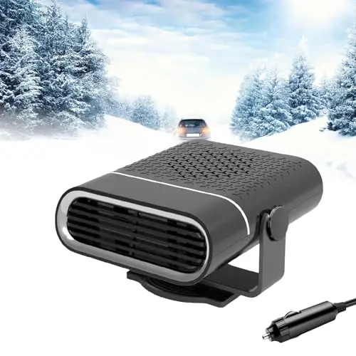 Auto Heizung, 150 W, 12v Tragbare Autoheizung, 2-in-1-Multifunktionauto Heizung, Standheizung Auto für Alle Autos, 360° Drehbar Autoheizung, Auftauen und Entnebeln