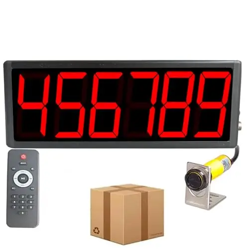Digitaler Zähler mit Infrarotsensor, Speicherfunktion bei Stromausfall, bis zu 99.999 Zählungen, ideal für Produktionslinien und Werkstätten
