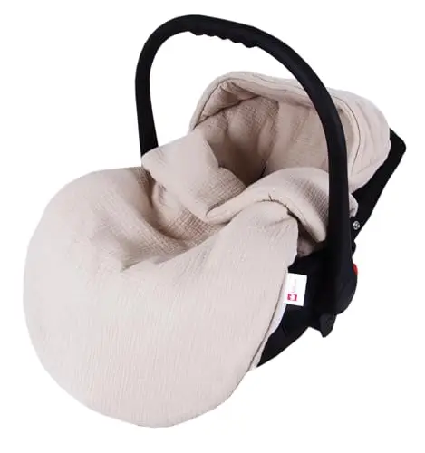 Babylux Fußsack 90cm Musselin Babyschale & Kinderwagen