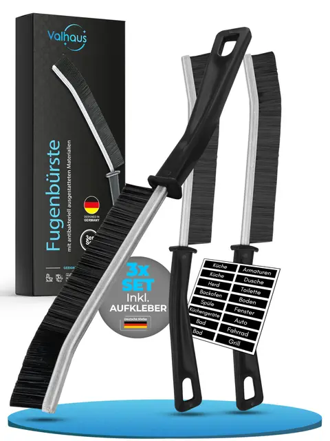 valhaus fugenbürste 3er set silberionen