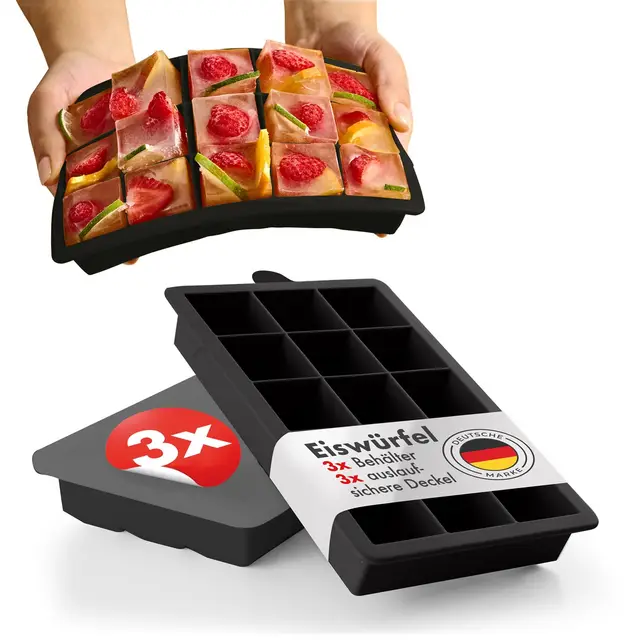 blumtal eiswürfelform silikon 3er set