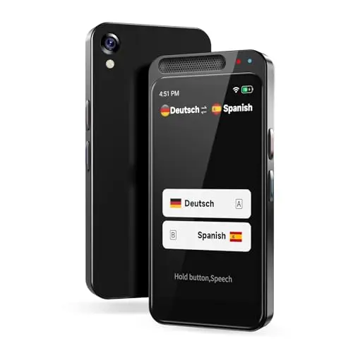 Sprachübersetzer Gerät,Zwei-Wege-Smart-Sprach Übersetzer Foto Taschenübersetzer in Echtzeit,150 unterstützte Sprachen,Online/Offline Sprachübersetzer für Unternehmen,Lernen Reisen,Z6S