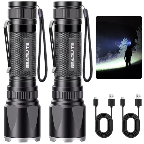gearlite taschenlampe 2x 3000 lumen led