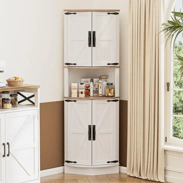 bonvache eckschrank hoch 165cm 4 türen