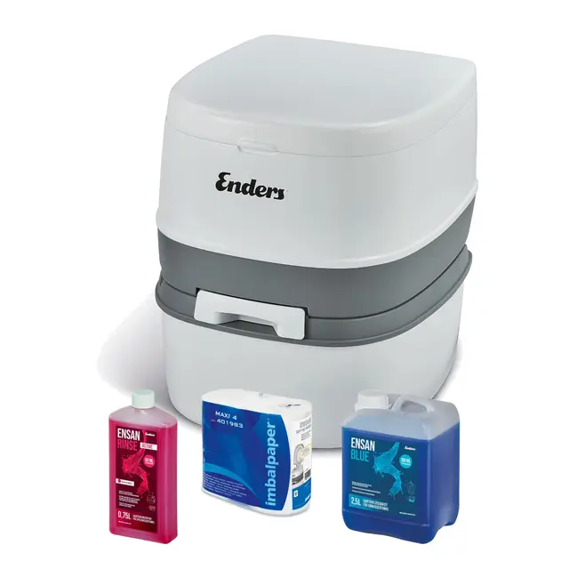 enders supreme campingtoilette blue set