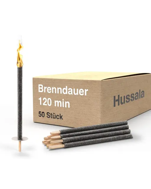 hussala diamondwachsfackeln 50 stück