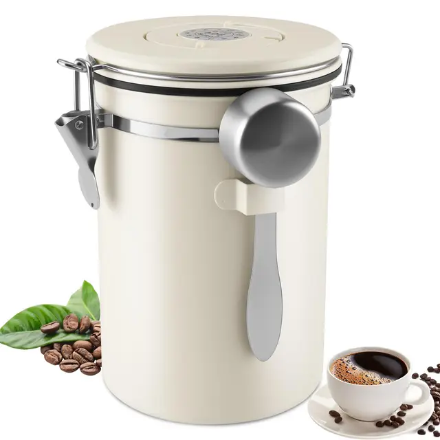 Foydream Kaffeebehälter Edelstahl luftdicht 1,8 L