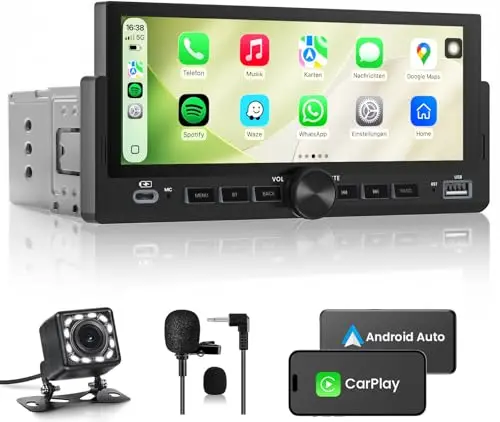mrsxwpy 1 din autoradio carplay android