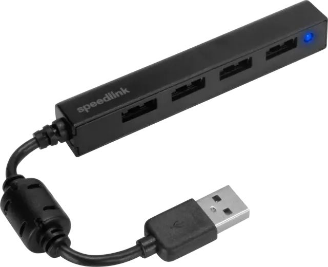 Speedlink Snappy Slim 4-Port USB-Hub passiv, USB-A 2.0 [Stecker]