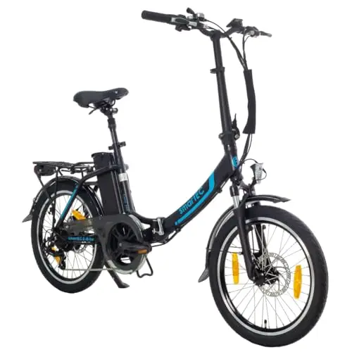 Camp-20D E-Bike Klapprad 250W Hinterradmotor Li-Ion-Akku 36V/15,6Ah 20 Zoll E-Klapprad E-Faltrad Elektrofahrrad Reichweite 100km bis 25 km/h