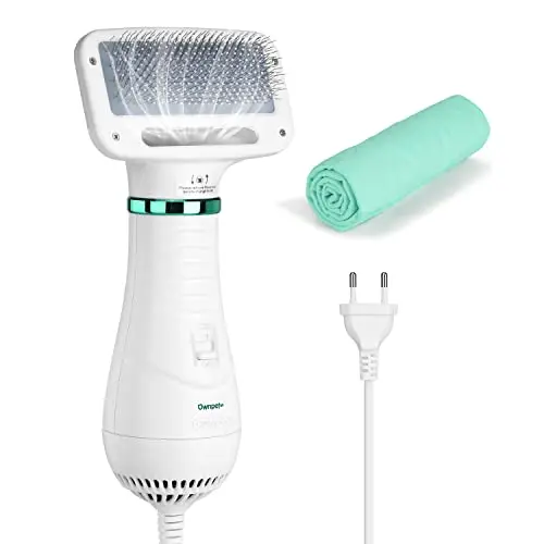 Ownpets 2-in-1 Hundefön mit Fellbürste 300W