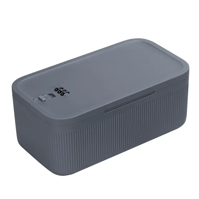 Medikamentenschließbox, kleine Kombilockbox mit Code für Pillen/Snacks/Erste-Hilfe-Kits, Telefon/Personliche Gegenstände, sichere Aufbewahrung für zu Hause/Kühlschrank/Büro/Reisen - wiederverwendbar