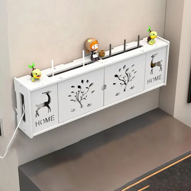 WiFi Router Storage Box,Wand WLAN-Router Aufbewahrungsbox,Router Aufbewahrungsbox,Router Schrank,Heizkörper Abdeckung WLAN Box,Router Verstecken,Router Box,für Router Kabel Organizer