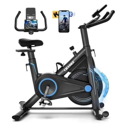 Heimtrainer, CHAOKE Indoor Cycling Fahrrad (2025) - Magnetisches Stationärfahrrad, ultra-leise, langlebig, voll verstellbar für Heim-Fitness & Cardio, bequemer Sitz, 163.3 kg Kapazität Krafttraining