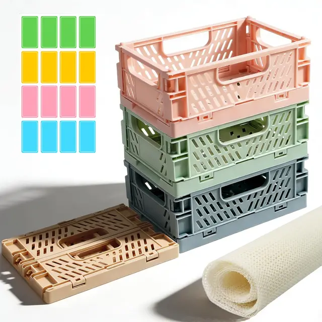 Fourindo Mini Klappboxen faltbar 4er-Set 15×10×5,5 cm