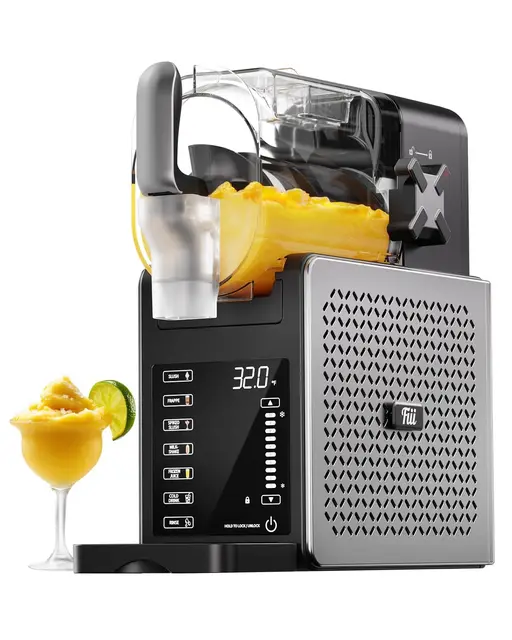 Fiii Slush Maschine 3L mit 6 Programmen, LED-Anzeige und Selbstreinigung