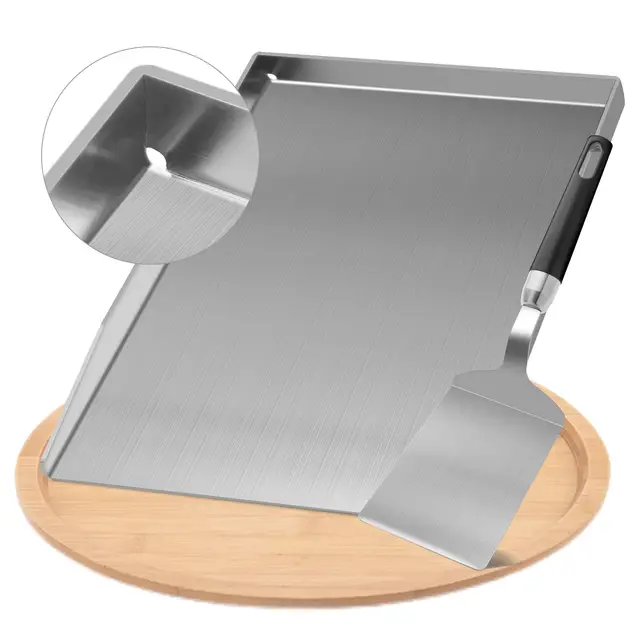 wuchaitoo plancha grillplatte 28x20 cm