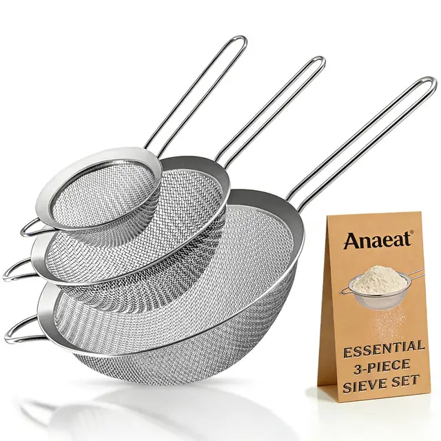 anaeat edelstahl sieb 3er set