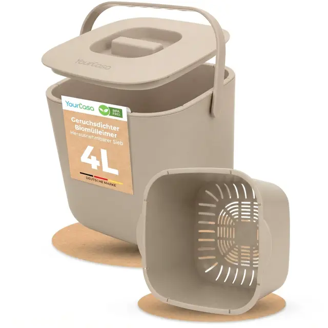 yourcasa biomülleimer küche 4l