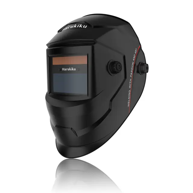 Automatik-Schweißhelm | Schweißmaske True-Color DIN4-9/13, Optik 1/1/1/1 & Auto-Dimming Technologie | Schweisshelme Pro mit Solar+Batterie Dualsystem