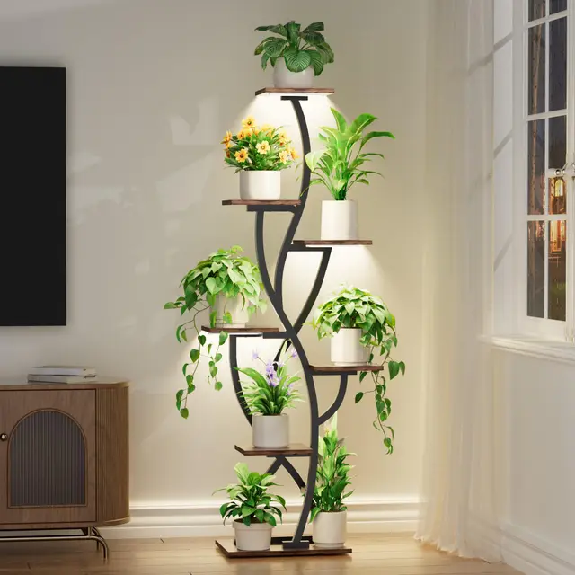 bacekoll pflanzenregal 7 ebenen 147cm