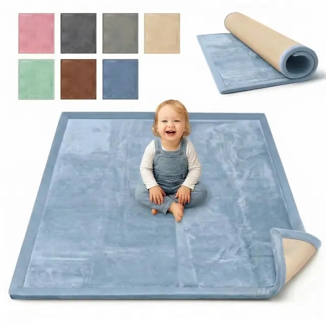 babybefun krabbelmatte 180x200x3cm blau