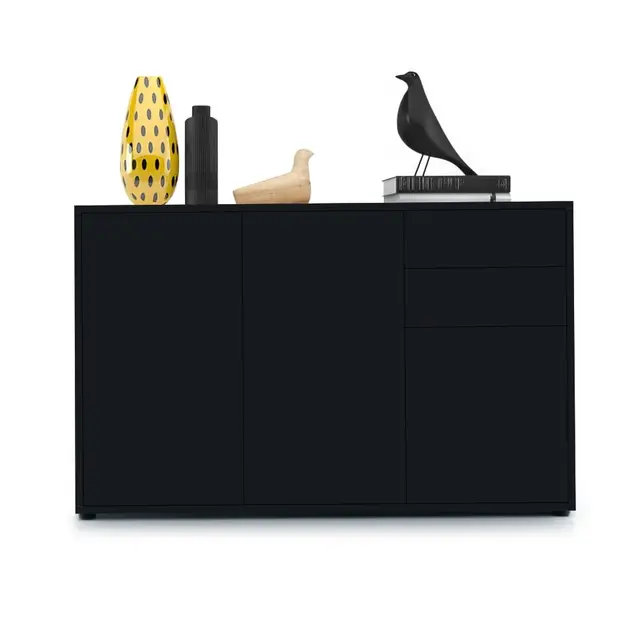 vladon ben v3 sideboard schwarz matt