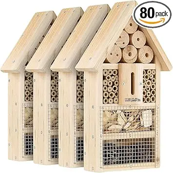 PEARL Insektenhotel-Bausatz 4er-Set für Wildbienen