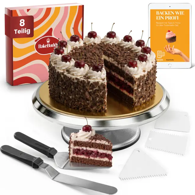bakebuddy profi drehteller tortenplatte