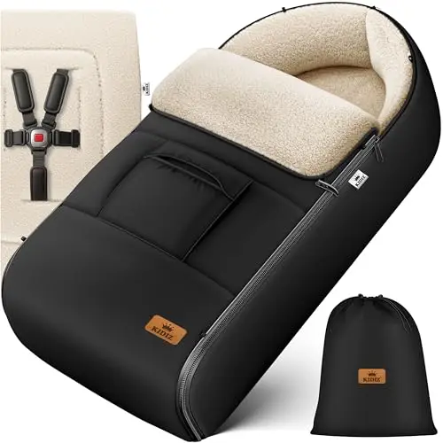 Kidiz Babyfußsack Winterfußsack Universal mit Lammfleece