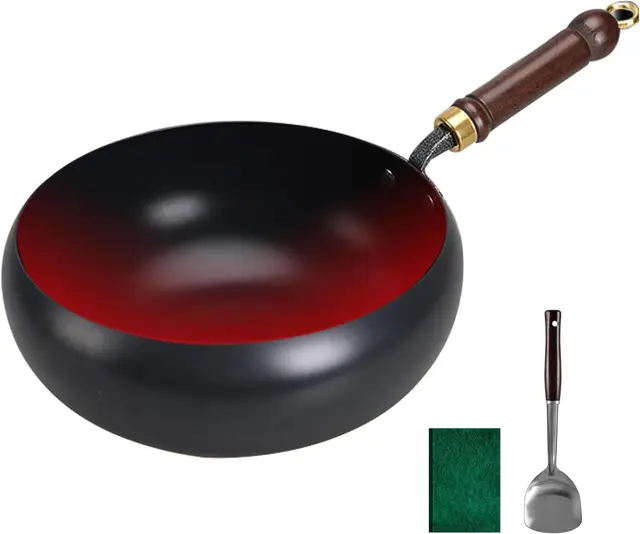 CISIYOO Japanische Eisenpfanne 24 cm Unbeschichtet