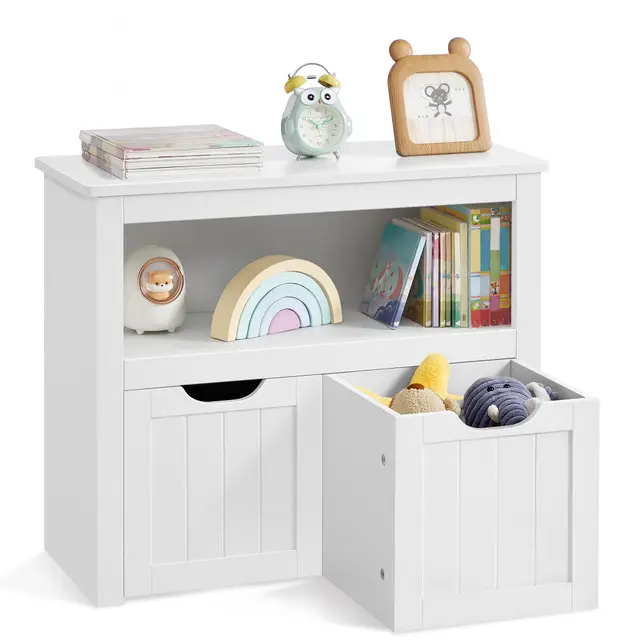 vasagle kinderregal lhs280wb01 mit 2