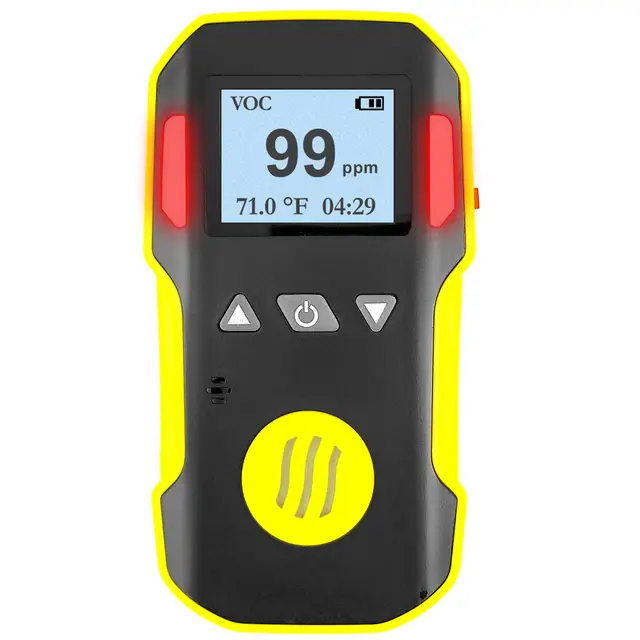 VOC-Detektor | EU-Kalibrierzertifikat | Flüchtige Organische Verbindungen | USB-Aufladung | 0–100 ppm VOC