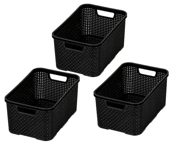 branq rattan design korb 3er set m 10l
