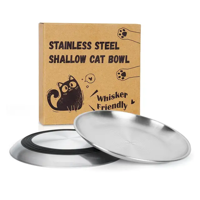 supet katzennapf set 2er edelstahl 17cm