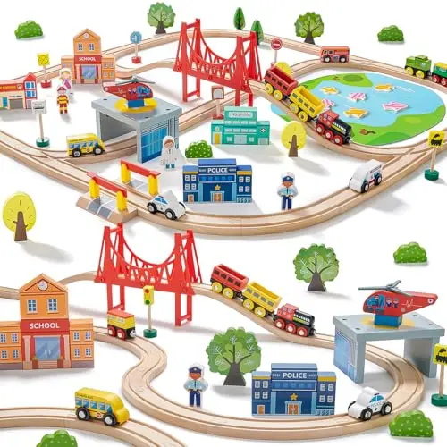 tiny land holzeisenbahn 110 pcs set