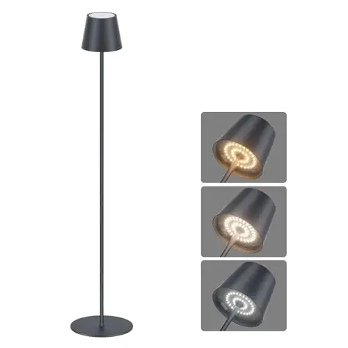 Coinmit LED Akku Stehlampe 4W dimmbar Anthrazit