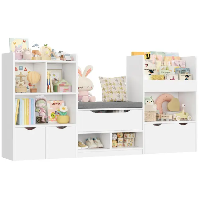 forehill 183cm kinderregal mit sitzbank
