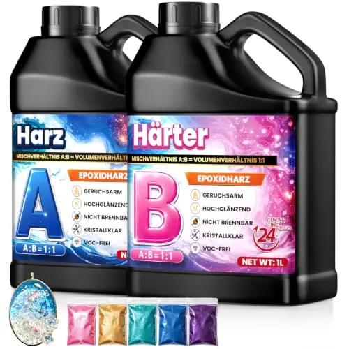 hxdzfx epoxyx-2l 2 liter epoxidharz set