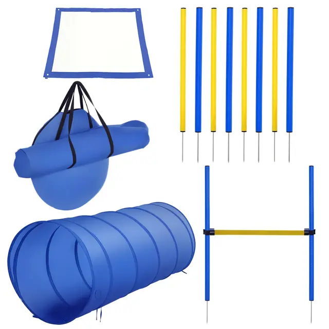 pawhut agility set 13-teilig slalom