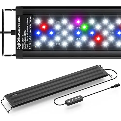SEAOURA Aquarium LED Beleuchtung Vollspektrum 14W 46–60 cm
