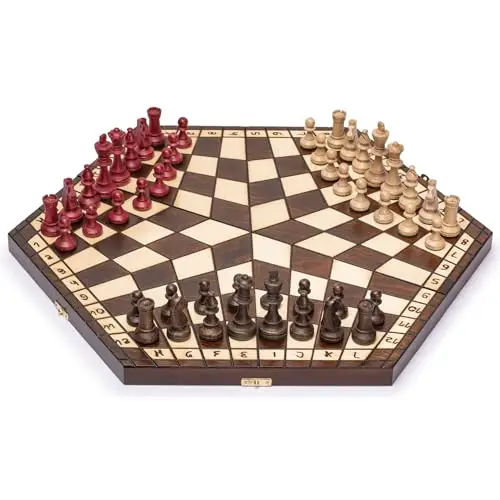 husaria schachset drei spieler 54 cm