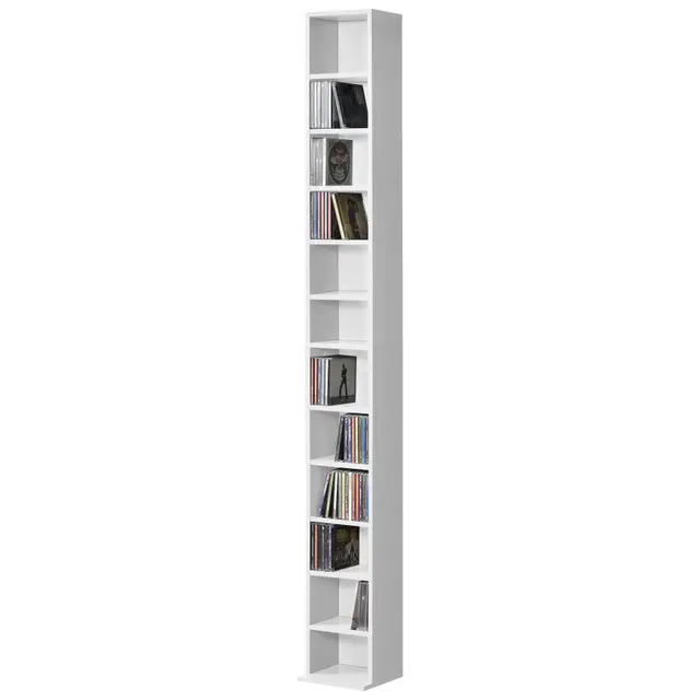 en.casa tynset cd regal 12 fächer 175 cm