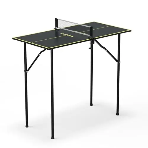 JOOLA Tischtennisplatte Mini, Indoor Tischtennistisch, Freizeittisch Inklusive Tischtennisnetz
