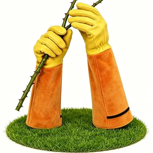 uneedme long gardening gloves 1 leder