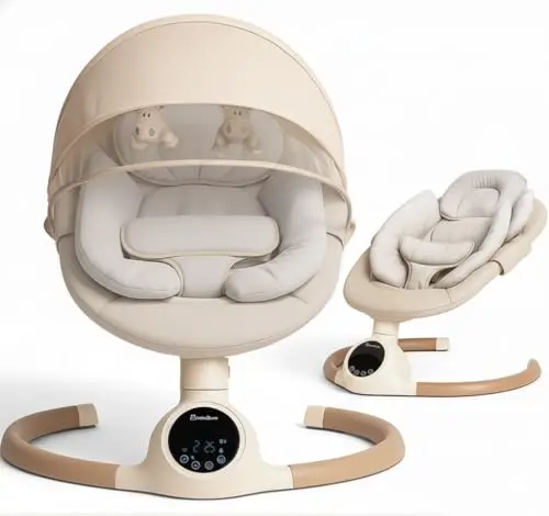 bebe2luxe alpha babyschaukel beige alu